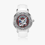 Haig Scottish Clan Tartan Crest Badge Silver Automatic Watch Size 46mm