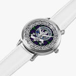 Inglis Scottish Clan Tartan Crest Badge Silver Automatic Watch Size 46mm