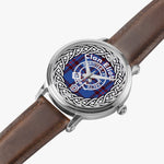 Eliott Scottish Clan Tartan Crest Badge Silver Automatic Watch Size 46mm