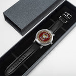 Scottish MacIver Celtic Circle Silver Automatic Watch Size 46mm