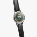 Scottish Murray of Athole Celtic Circle Silver Automatic Watch Size 46mm