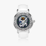 Graham Scottish Clan Tartan Crest Badge Silver Automatic Watch Size 46mm