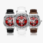 Ewing Scottish Clan Tartan Crest Badge Silver Automatic Watch Size 46mm