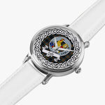 Lyle Scottish Clan Tartan Crest Badge Silver Automatic Watch Size 46mm