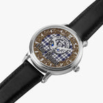 Scottish Hannay Celtic CIrcle Silver Automatic Watch Size 46mm
