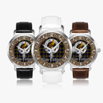Scottish Clelland Celtic Circle Silver Automatic Watch Size 46mm