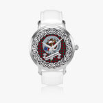 Fotheringham Scottish Clan Tartan Crest Badge Silver Automatic Watch Size 46mm