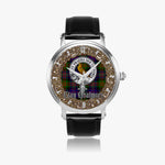 Scottish Chalmers Celtic Circle Silver Automatic Watch Size 46mm