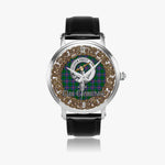 Scottish Carmichael Celtic Circle Silver Automatic Watch Size 46mm