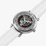 Crosby Scottish Clan Tartan Crest Badge Silver Automatic Watch Size 46mm