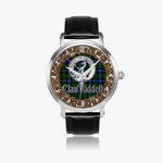 Scottish Riddell Hunting Celtic Circle Silver Automatic Watch Size 46mm