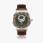Scottish Gray Celtic Circle Silver Automatic Watch Size 46mm