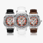 Stuart Of Bute Clan Tartan Crest Badge Silver Automatic Watch Size 46mm