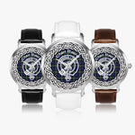Scottish Baird Celtic Circle Silver Automatic Watch Size 46mm