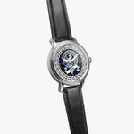 Inglis Scottish Clan Tartan Crest Badge Silver Automatic Watch Size 46mm
