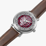 Scottish Little Clan Tartan Crest Badge Silver Automatic Watch Size 46mm