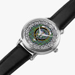 Whitelaw Scottish Clan Tartan Crest Badge Silver Automatic Watch Size 46mm