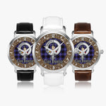 Scottish Dunlop Celtic Circle Silver Automatic Watch Size 46mm