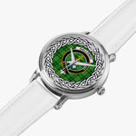 Galloway Scottish Clan Tartan Crest Badge Silver Automatic Watch Size 46mm