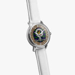 Scottish MacThomas Celtic Circle Silver Automatic Watch Size 46mm