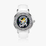 Campbell Scottish Clan Tartan Crest Badge Silver Automatic Watch Size 46mm