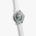 Colville Scottish Clan Tartan Crest Badge Silver Automatic Watch Size 46mm