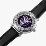 Home Clan Tartan Crest Badge Silver Automatic Watch Size 46mm