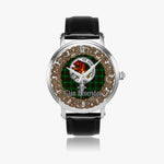 Scottish Beveridge Celtic Circle Silver Automatic Watch Size 46mm