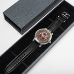 Scottish MacFie Celtic Circle Silver Automatic Watch Size 46mm