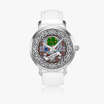 Anderson Scottish Clan Tartan Crest Badge Silver Automatic Watch Size 46mm