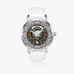 Norvel Scottish Clan Tartan Crest Badge Silver Automatic Watch Size 46mm