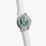 Nixon Scottish Clan Tartan Crest Badge Silver Automatic Watch Size 46mm