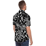 Men Hawaiian Shirt Black Tropical Hawaiian Tropical Holiday Hawaiian Men Short Sleeve Shirt