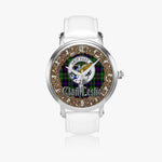 Scottish Leslie Celtic Circle Silver Automatic Watch Size 46mm