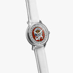 Maxwell Scottish Clan Tartan Crest Badge Silver Automatic Watch Size 46mm