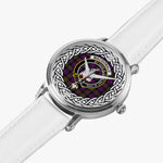 Macdonalds Of Ranald Scottish Clan Tartan Crest Badge Silver Automatic Watch Size 46mm