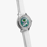 Irvine Scottish Clan Tartan Crest Badge Silver Automatic Watch Size 46mm