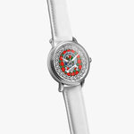 Maclaine Scottish Clan Tartan Crest Badge Silver Automatic Watch Size 46mm