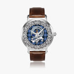 MacKay Scottish Clan Tartan Crest Badge Silver Automatic Watch Size 46mm
