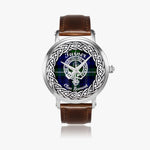 Turner Scottish Clan Tartan Crest Badge Silver Automatic Watch Size 46mm