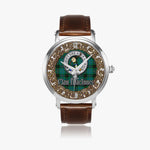 Scottish MacInnes Celtic Circle Silver Automatic Watch Size 46mm