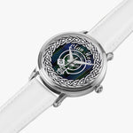 Scottish Hope Clan Tartan Crest Badge Old Silver Automatic Watch Size 46mm