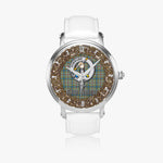 Scottish Balfour Celtic Circle Silver Automatic Watch Size 46mm