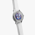 Elliot Scottish Clan Tartan Crest Badge Silver Automatic Watch Size 46mm
