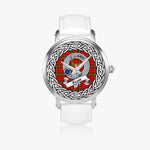 Scott Scottish Clan Tartan Crest Badge Silver Automatic Watch Size 46mm