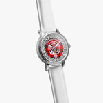Scottish MacGillivray Clan Tartan Crest Badge Silver Automatic Watch Size 46mm