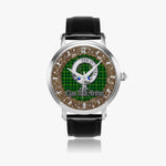 Scottish MacArthur Celtic Circle Silver Automatic Watch Size 46mm