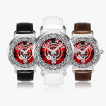 Hogg Scottish Clan Tartan Crest Badge Silver Automatic Watch Size 46mm