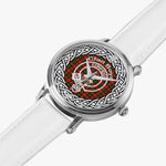 Scottish Boyd Clan Tartan Crest Badge Silver Automatic Watch Size 46mm