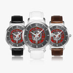 Clan MacLean Crest & Tartan Knot Sterling Silver Unisex Automatic Watch (Silver) Size 46mm